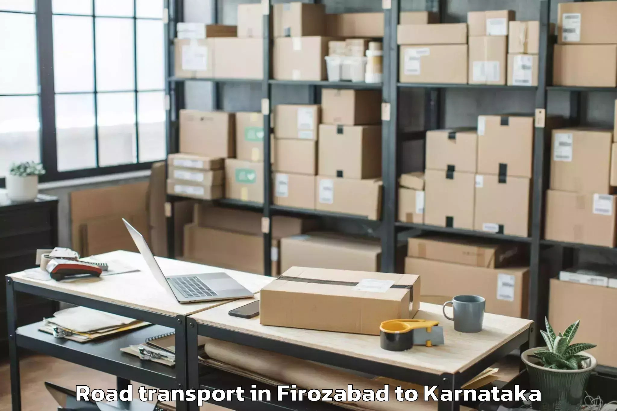 Book Your Firozabad to Robertsonpet Road Transport Today